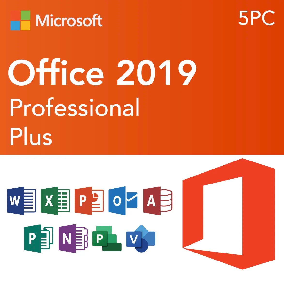 Microsoft Office 2019 Professional Plus (5PC) - license Key